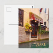 Venice Canal Architecture Ristorante Street Briefkaart (Voorkant / Achterkant)