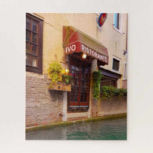 Venice Canal Architecture Ristorante Street Legpuzzel (Verticaal)