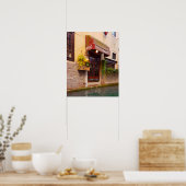 Venice Canal Architecture Ristorante Street Poster (Keuken)