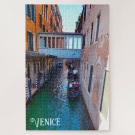 Venice Canal Gondolas Covered Skywalk Palazzos Legpuzzel