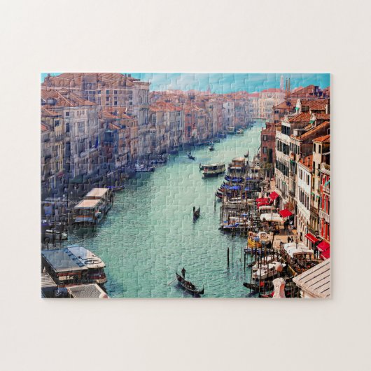 Venice Canal Italië Jigzaag Puzzle Legpuzzel (Horizontaal)