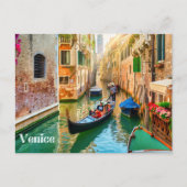 Venice Canal, Italy  Briefkaart (Voorkant)