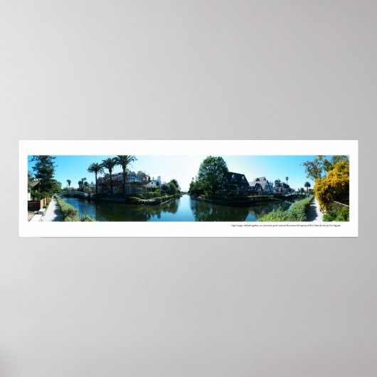Venice Canals Panorama Poster (Voorkant)