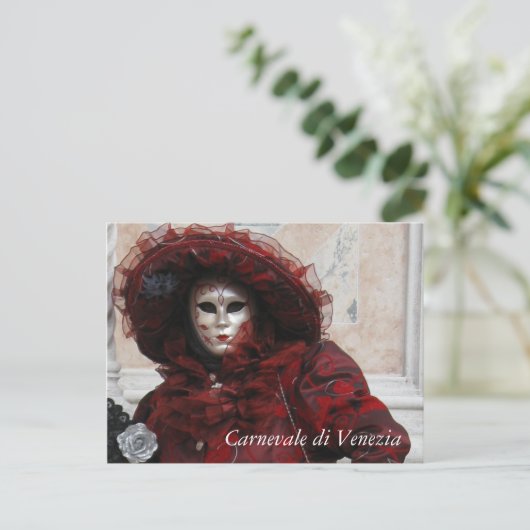 Venice Carnaval Briefkaart (Staand voorkant)
