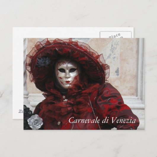 Venice Carnaval Briefkaart (Voorkant / Achterkant)