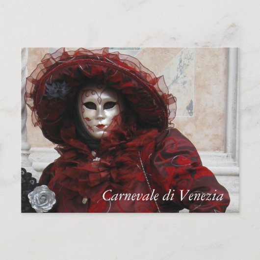 Venice Carnaval Briefkaart (Voorkant)