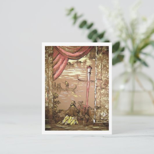 Venice Carnaval Briefkaart (Staand voorkant)