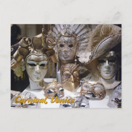 Venice Carnaval maskers Briefkaart