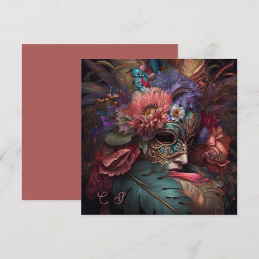 Venice Carnival Florals (Voorkant / Achterkant)