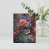Venice Carnival Florals Briefkaart (Staand voorkant)