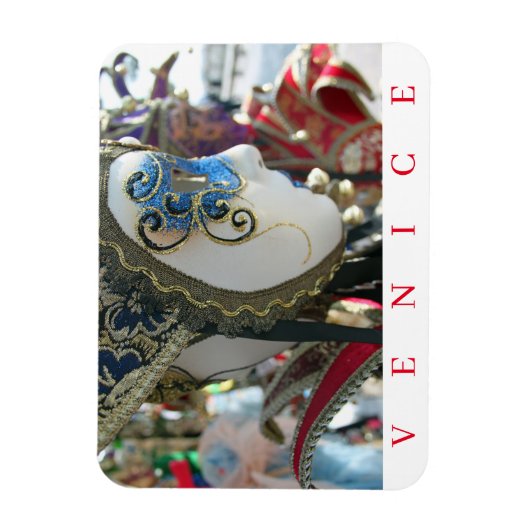 Venice Carnival-maskerkoelkast magneet (Verticaal)