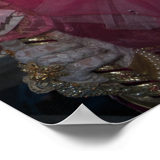 Venice Carnival-maskers Poster (Hoek)