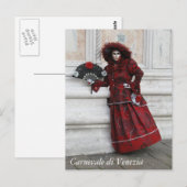 Venice Carnival Masquerade Briefkaart (Voorkant / Achterkant)