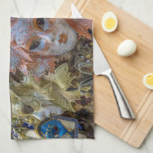 Venice Carnival mastheedoeken Theedoek (Quarter Fold)