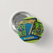 Venice Castle Near the Sea Button (Voorkant /achterkant)