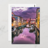 Venice, colorful scenic photograph, briefkaart (Voorkant / Achterkant)