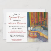 VENICE - EEN ITALIAANSE PARTIJ INVITE KAART (Voorkant)