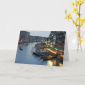 Venice Evening Over the Grand Canal Kaart (Gele Bloem)