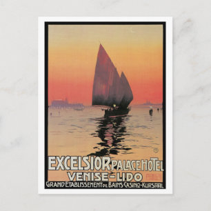 Venice Excelsior Palace Travel Ad. Briefkaart