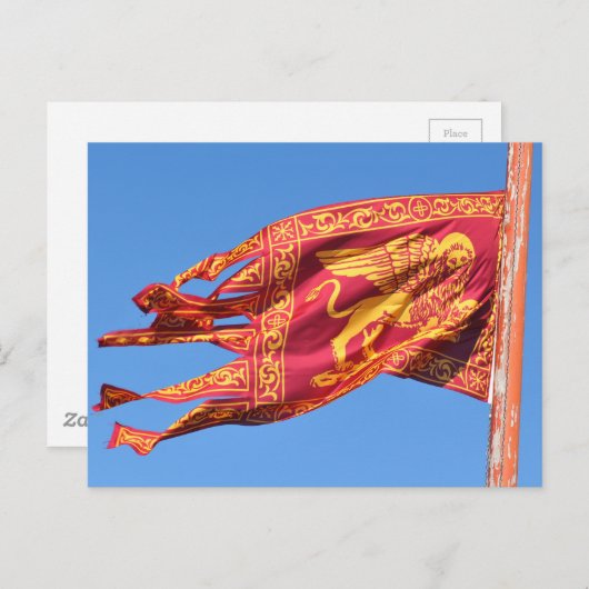 Venice Flag Briefkaart (Voorkant / Achterkant)
