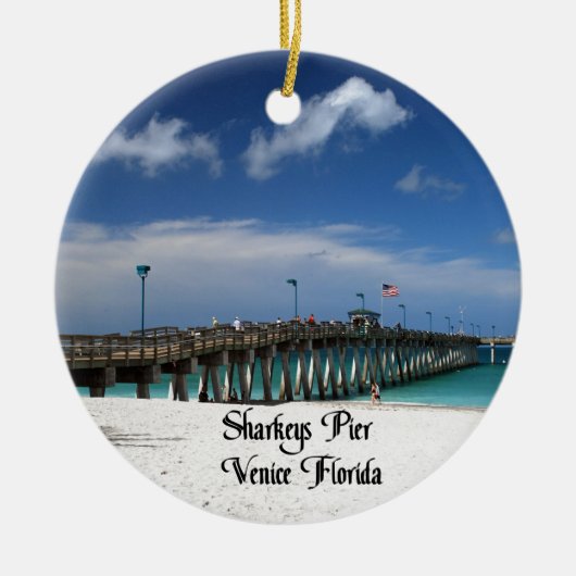 Venice Florida Keramisch Ornament (Voorkant)