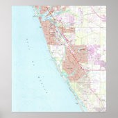 Venice Florida Map (1973) Poster (Voorkant)