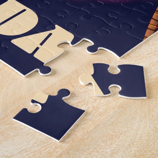 Venice Florida retro vakantie poster Legpuzzel (Zijkant)