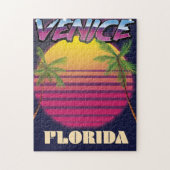 Venice Florida retro vakantie poster Legpuzzel (Verticaal)