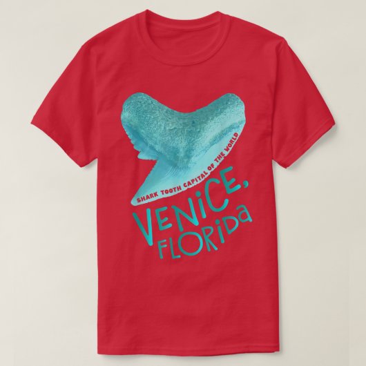 Venice, FloridaHaaien Tand HoofdstadVakantie Stran T-shirt (Design voorkant)