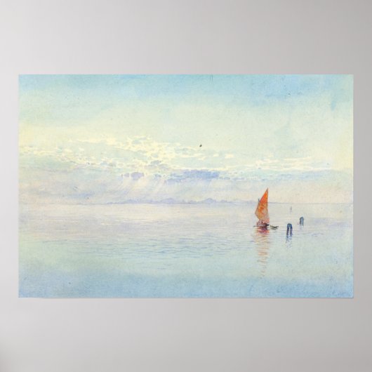 Venice George Elbert Burr Waterverf Seascape Poster (Voorkant)