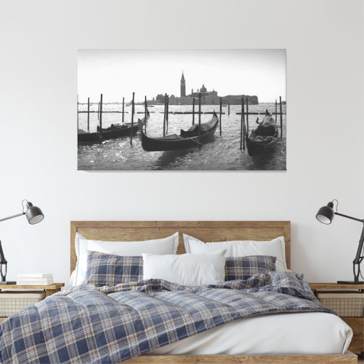 Venice gondola canvas afdruk (Insitu (Slaapkamer))