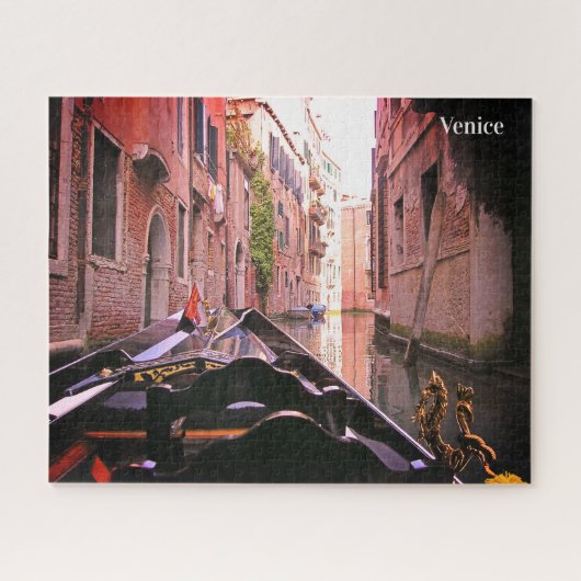 Venice Gondola Ride op het kanaal van Italië Legpuzzel (Horizontaal)