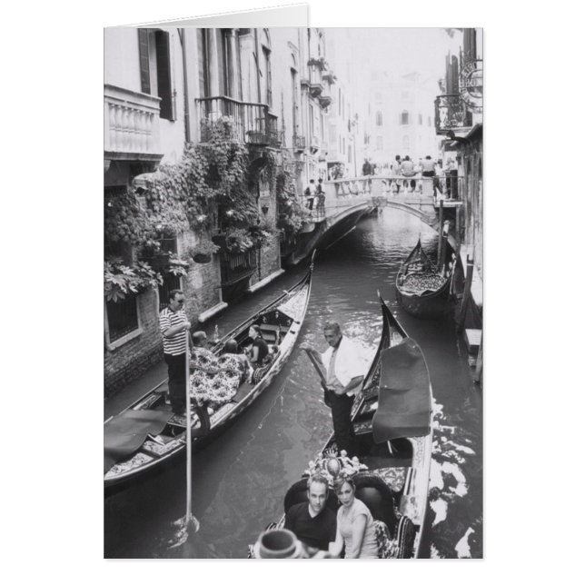 Venice Gondola Romantic Italië - Kaart voor de gro (Voorkant)