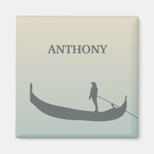 Venice Gondola Silhouette op Sunset Magneet