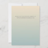 Venice Gondola Silhouette op Sunset Wedding Kaart (Achterkant)