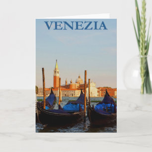 Venice Gondola Vintage Revel Kaart