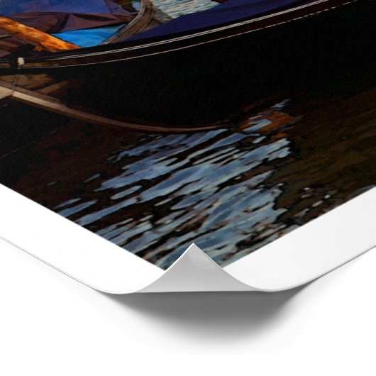 Venice Gondola Vintage Travel Poster (Hoek)