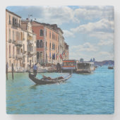 Venice Gondolas Italië Europa Stenen Onderzetter (Voorkant)