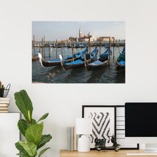 Venice Gondolas Poster (Thuiskantoor)