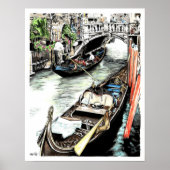 Venice Gondolas Poster (Voorkant)