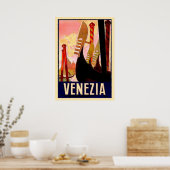 Venice Gondolas Poster (Keuken)