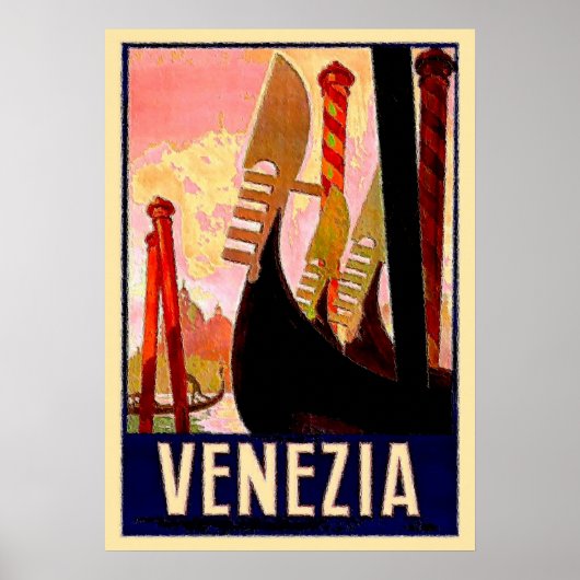 Venice Gondolas Poster (Voorkant)