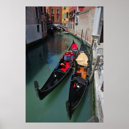 Venice Gondolas Print (Voorkant)