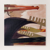  Venice Gondolas Travel Illustration Art Legpuzzel (Horizontaal)