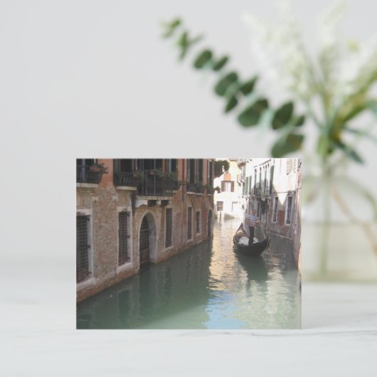 Venice gondolier - briefkaart (Staand voorkant)