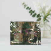 Venice Gondolier Travel Souvenir Briefkaart (Staand voorkant)