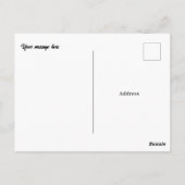 Venice Gondolier Travel Souvenir Briefkaart (Achterkant)