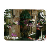 Venice Gondolier Travel Souvenir Magneet (Horizontaal)
