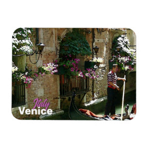 Venice Gondolier Travel Souvenir Magneet