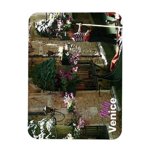 Venice Gondolier Travel Souvenir Magneet (Verticaal)